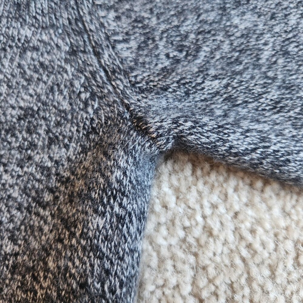 NWOT Athleta Vital V Wool/Cashmere Tunic Sweater Marled Grey - Picture 8 of 12